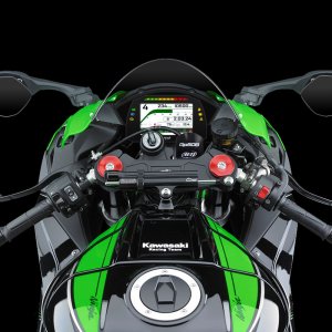 หน้าจอแสดงผลสี AiM MXK10 สำหรับ Kawasaki Ninja ZX-10R